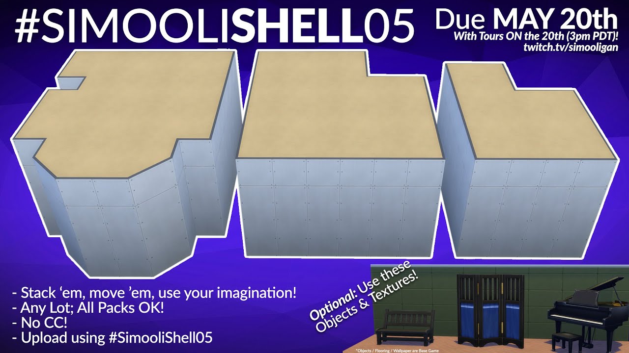 simooligan's tweet card. TOUR: #SimooliShell05 Submissions | The Sims 4 | Simooligan