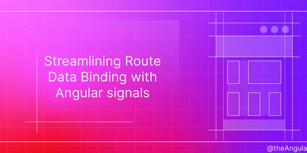 TheAngularDev's tweet card. Angular's latest versions introduce a powerful combination of signal inputs, and route binding,...