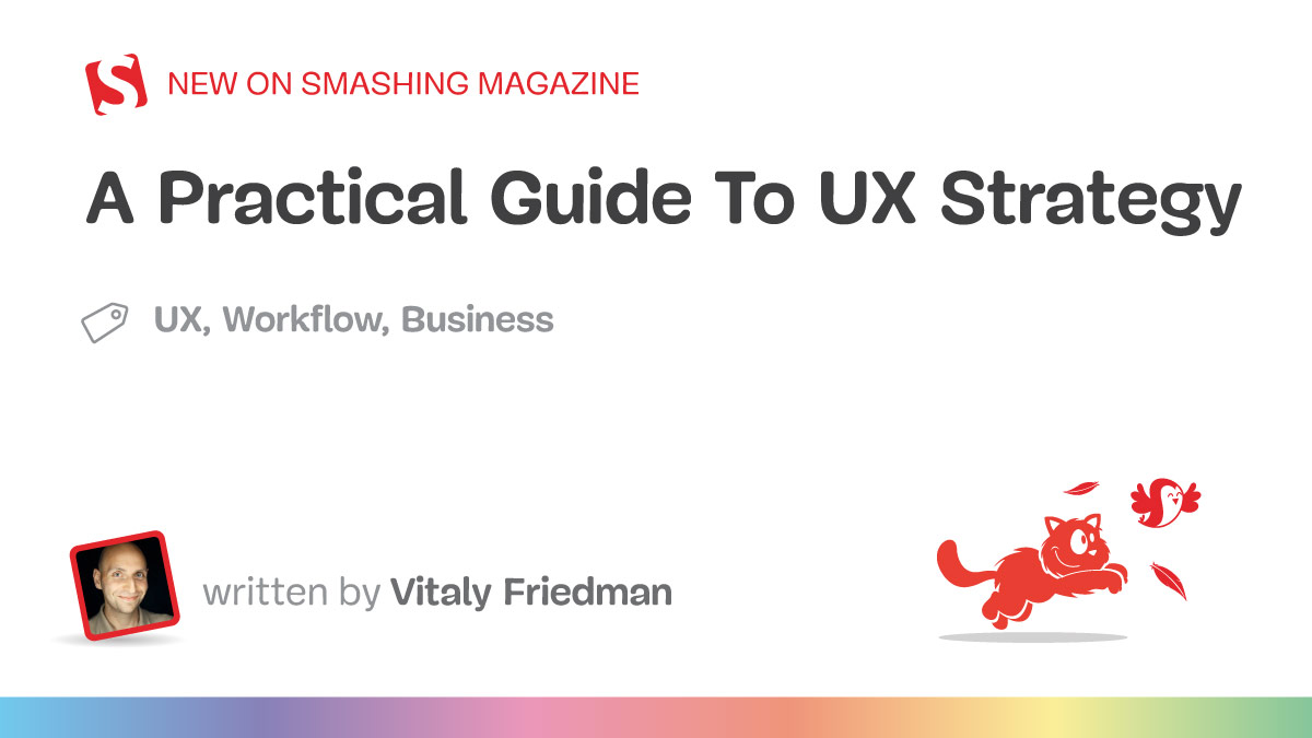 techdew's tweet card. Let’s dive into the building blocks of UX strategy and see how it speaks the language of product and business strategy to create user value while achieving company goals. Part of the Measure UX &...