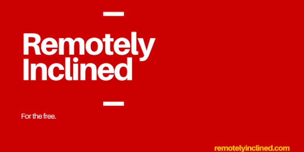 stefanpalios's tweet card. Remotely Inclined is a newsletter about running a business remotely. Topics include: culture, productivity, sales, scaling, and more. The newsletter also has a podcast, Remotely Inclined Chats, ft....