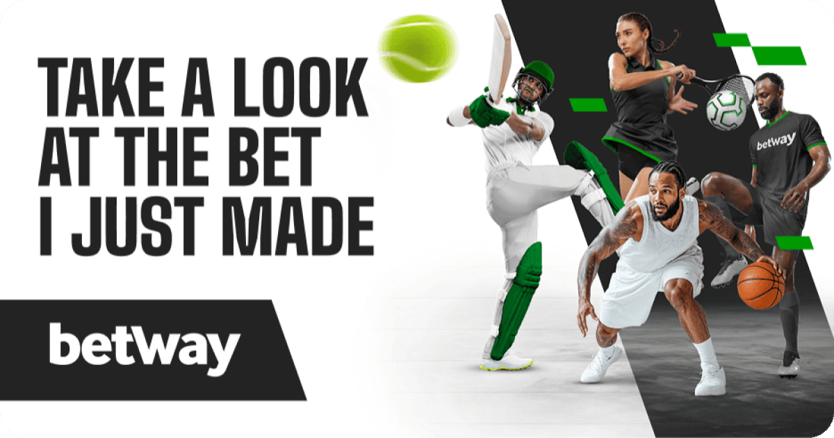 Ajthabapelo's tweet card. Here's my betslip from Betway 🏆