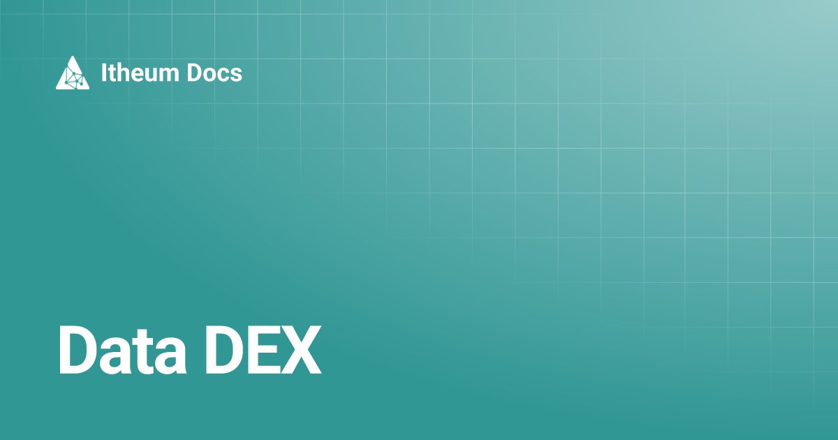 itheum's tweet card. Data DEX | Itheum Docs