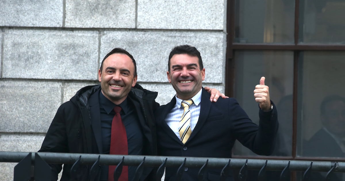 Gardawhistlebl1's tweet card. Luca and Marco Gambucci were mistakenly arrested when gardaí were investigating an attempted handbag theft