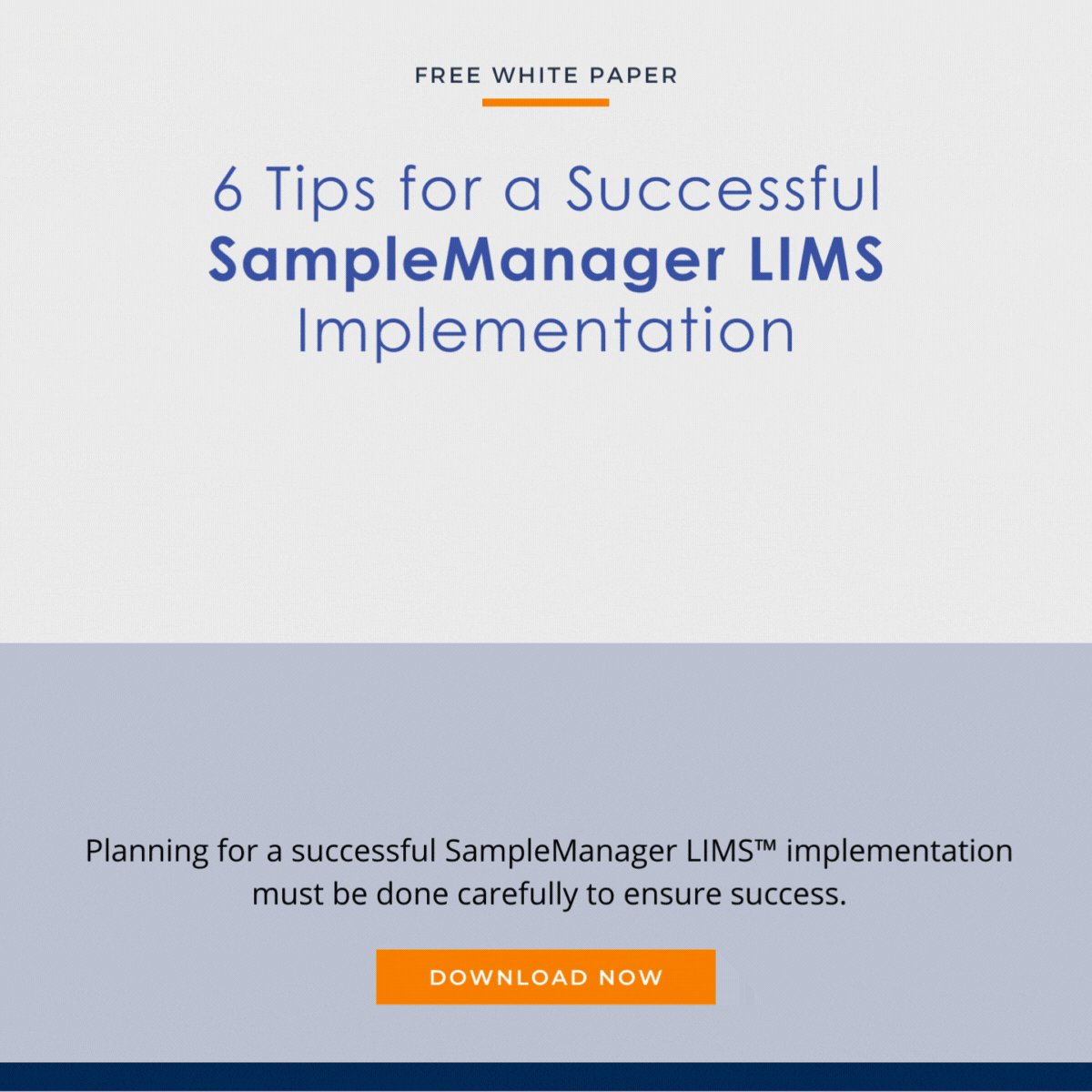 CSolsInc's tweet card. Learn crucial tips that can help your company to have a successful SampleManager LIMS implementation.