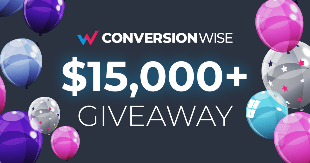 oliverkenyon's tweet card. $15,000+ Giveaway. 🥳 ConversionWise is turning 10! 🥳 ConversionWise provides solutions that skyrocket your business and make high conversion rates achievable for anyone! 🚀 ➖➖➖➖➖ 👇To celebrate...