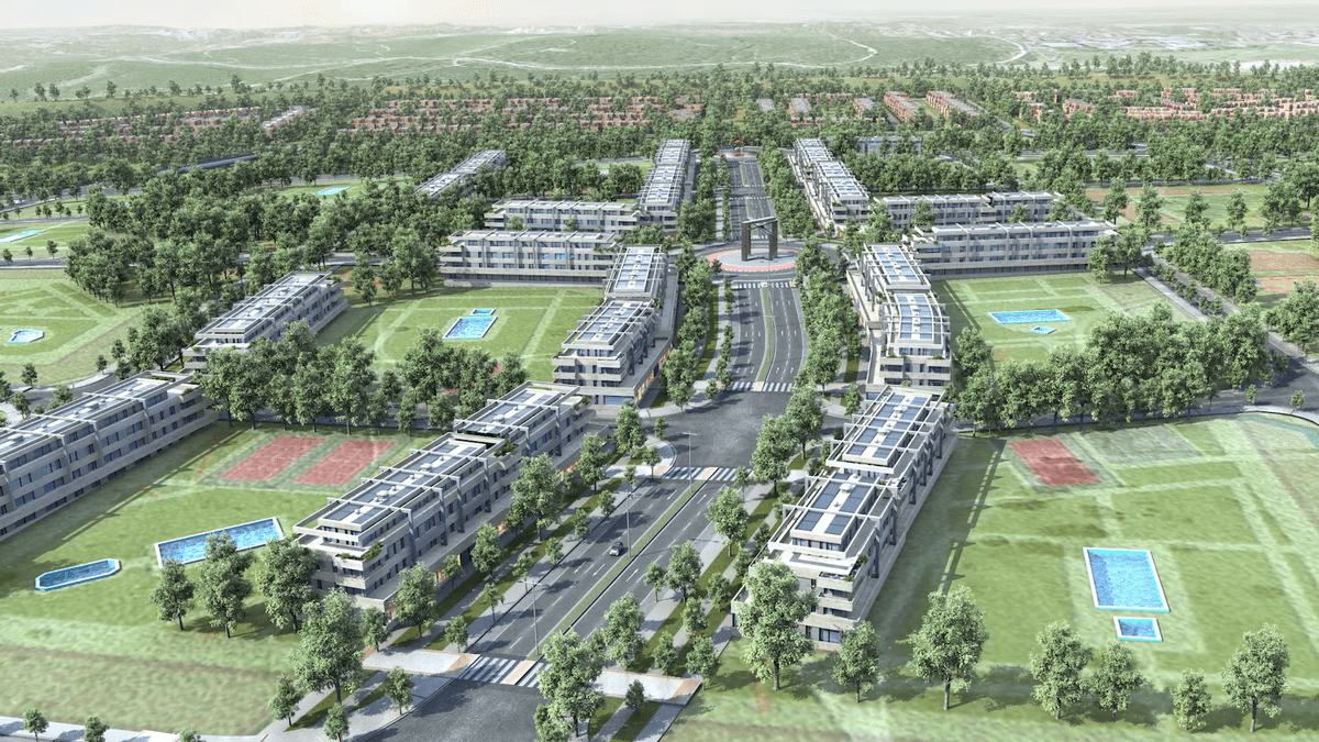 xm2_pormetro2's tweet card. Alcobendas aprueba el plan parcial de Valgrande, que prevé 8.600 viviendas, 54% protegidas y una inversión de 2.300 millones de euros