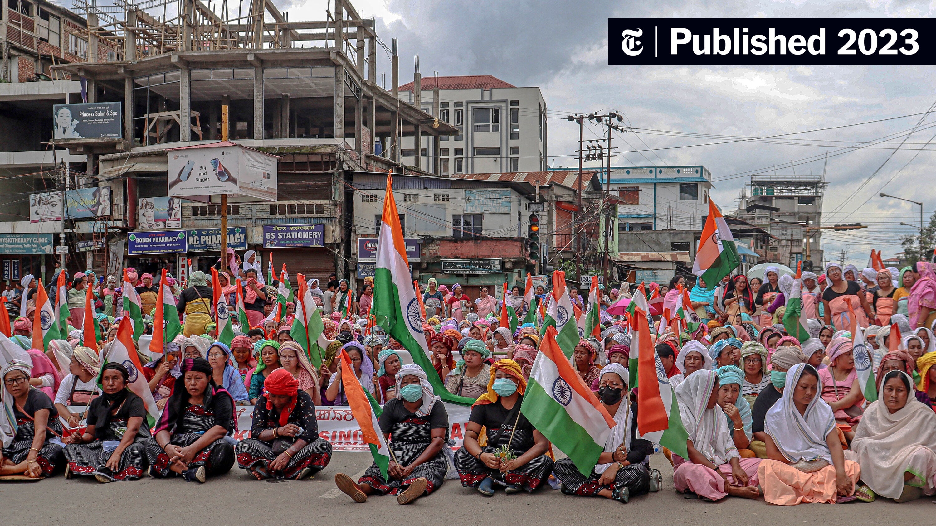 nytimes's tweet card. The attack on two women in the state of Manipur led to the first public comments from Prime Minister Narendra Modi, however indirect, about the monthslong violence in the state.