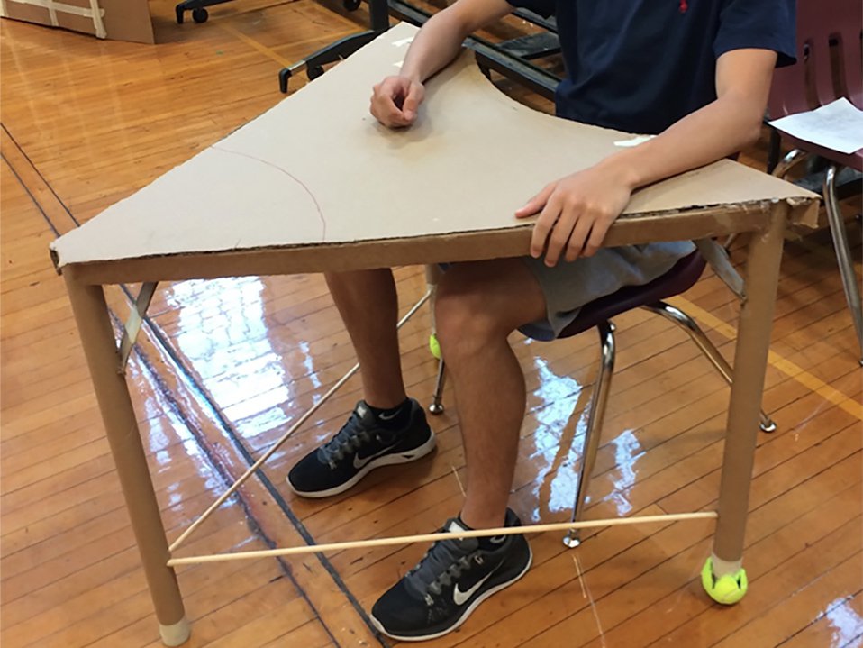 mjstuerman's tweet card. Follow the process as psychology and architecture classes join forces to design and build furniture for their high school's new learning spaces.