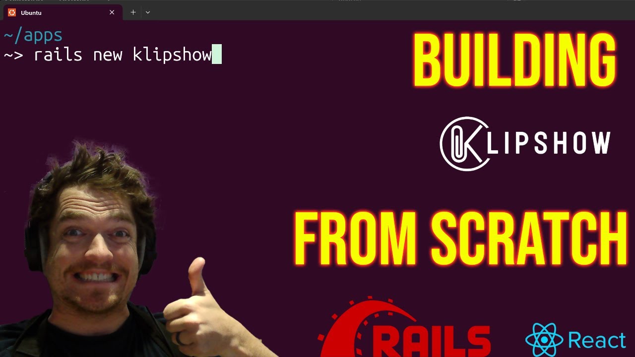highertheorydev's tweet card. Building a REAL Production App from scratch - Klipshow - React/Rails...