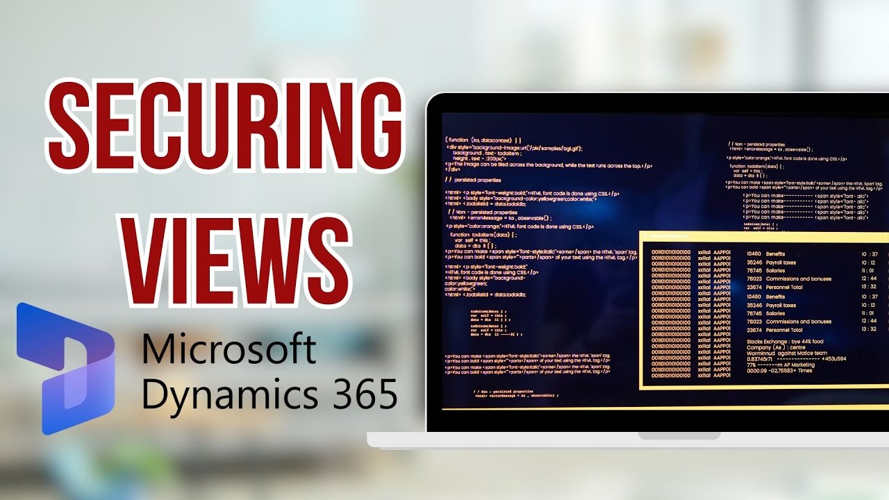 SarovPlus's tweet card. Securing Views in Dynamics 365: Step-by-Step Guide / Вебинар