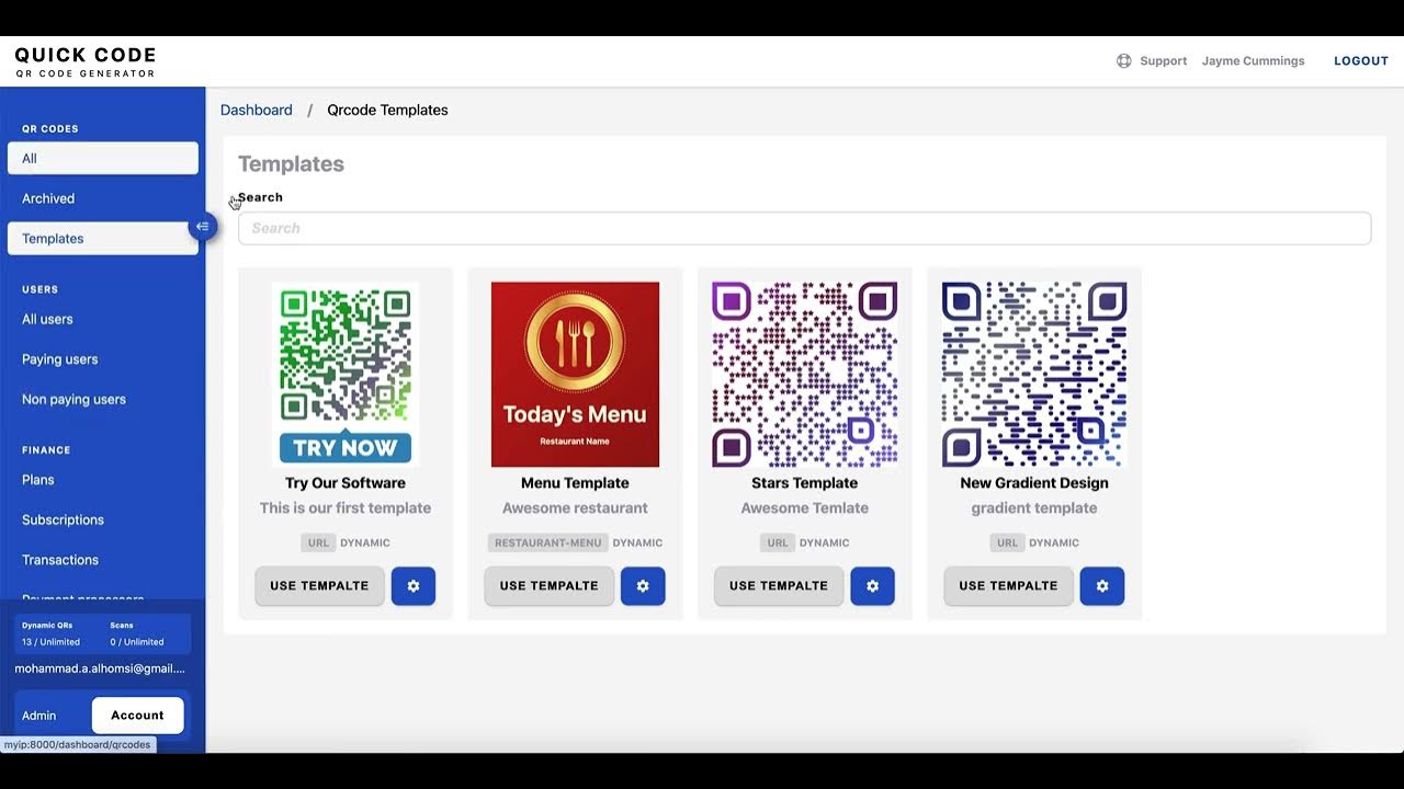 TheQuickCode's tweet card. QR Code Templates