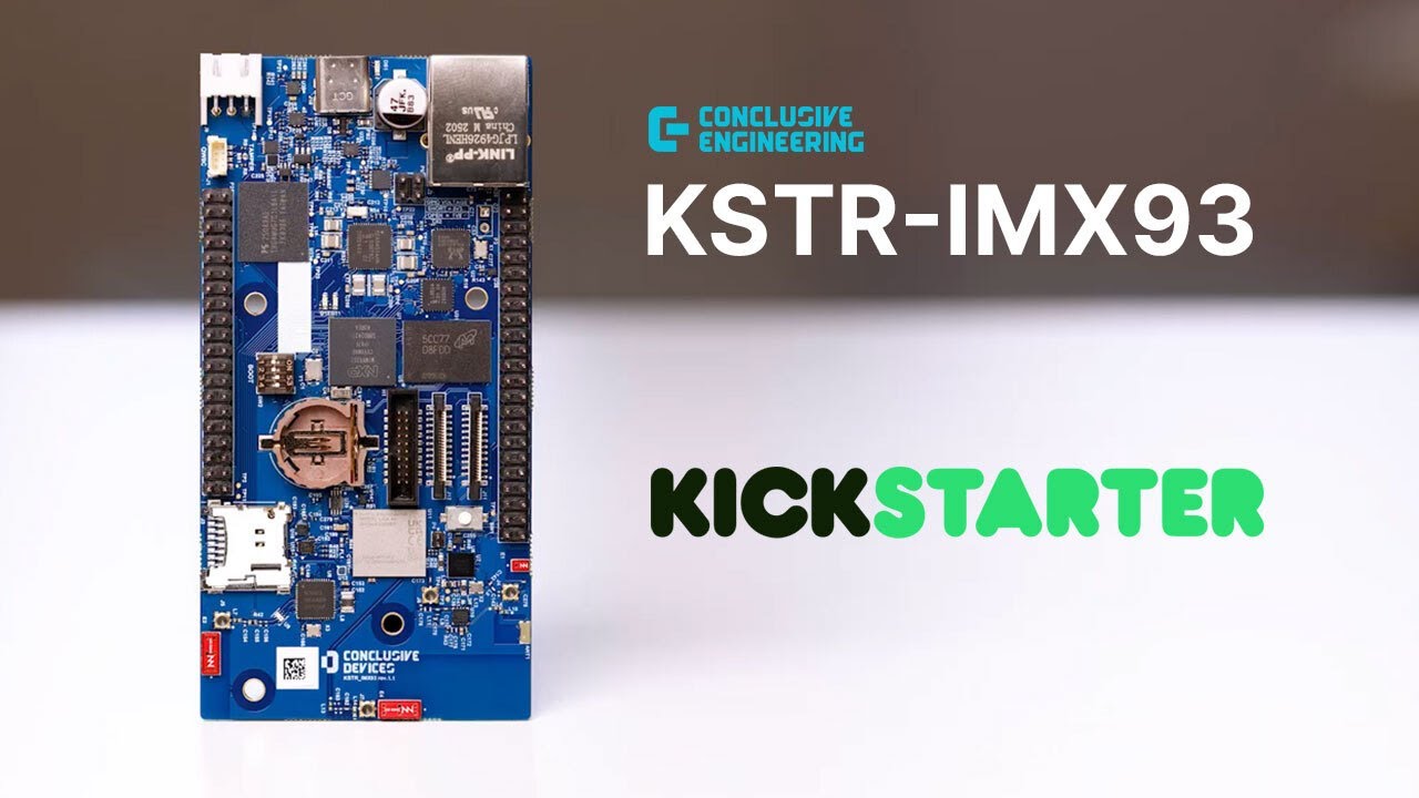 Conclusive_tech's tweet card. KSTR-IMX93: Linux-Capable SBC Featuring Wireless Nordic Semiconductor...