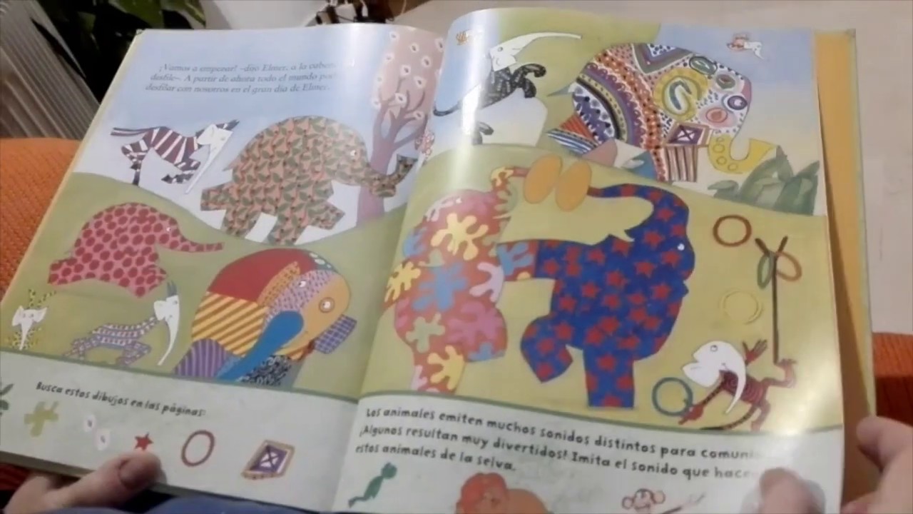 lessonstudyuma's tweet card. Rosa Caparrós narra: Elmer.De David McKee. Editorial Beascoa