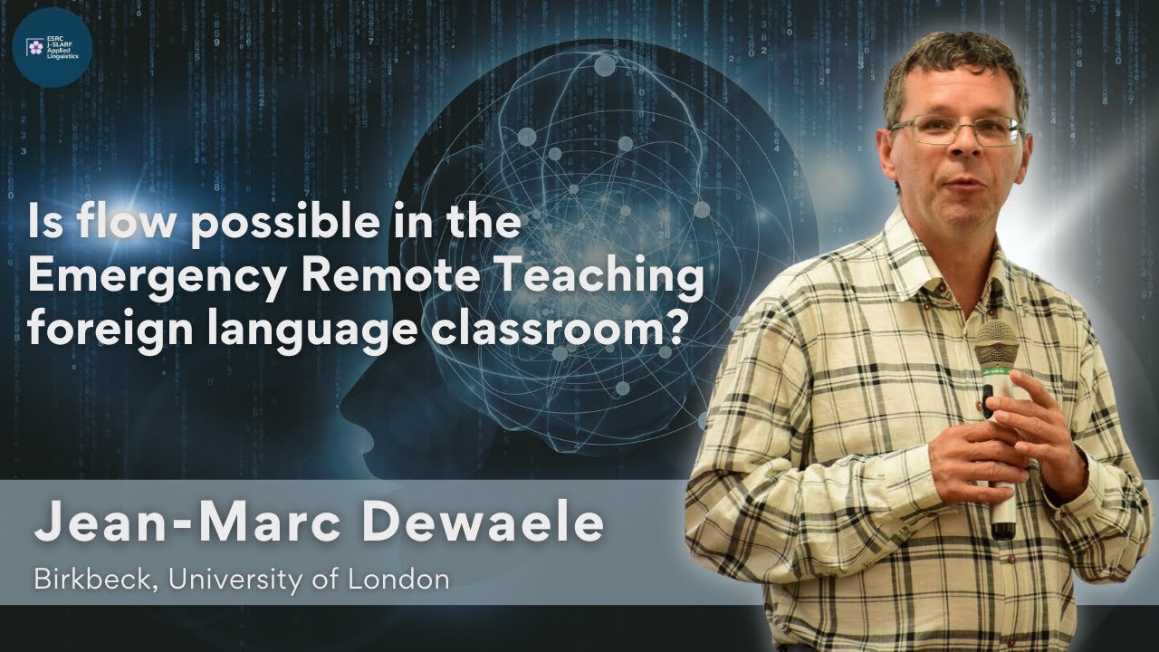 L2SpeechTools's tweet card. Dr. Jean-Marc Dewaele: Is flow possible in the Emergency Remote...