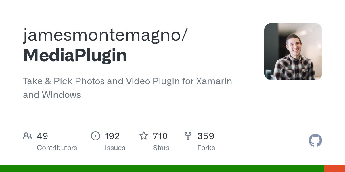 ModulAcht's tweet card. Take & Pick Photos and Video Plugin for Xamarin and Windows - jamesmontemagno/MediaPlugin