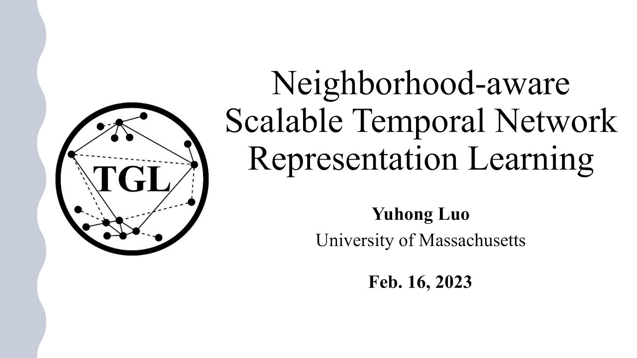 tempgraph_rg's tweet card. Neighborhood-aware Scalable Temporal Network Representation Learning