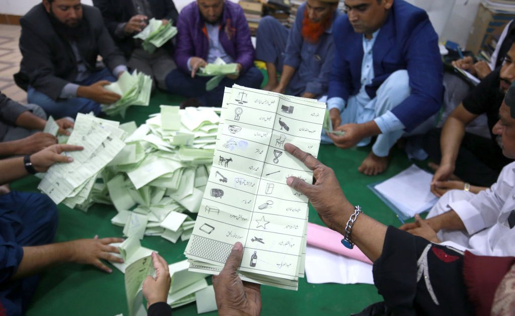 CharlieCamp6ell's tweet card. Preliminary results of Pakistan’s election Thursday seem to show surprising success by Imran Khan’s repressed PTI party. What that means for the future of the country is uncertain.