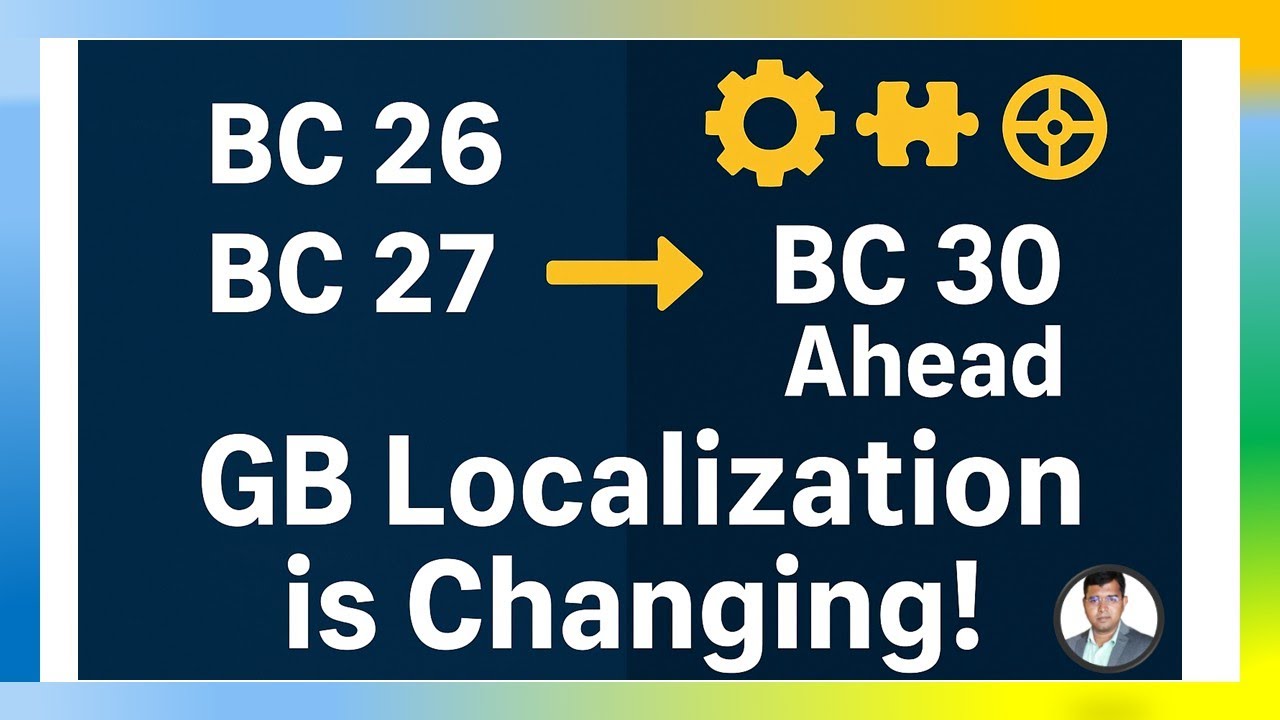 sauravdhyani's tweet card. Business Central GB Localization Upgrade: BC 26 → BC 27 → BC 30...