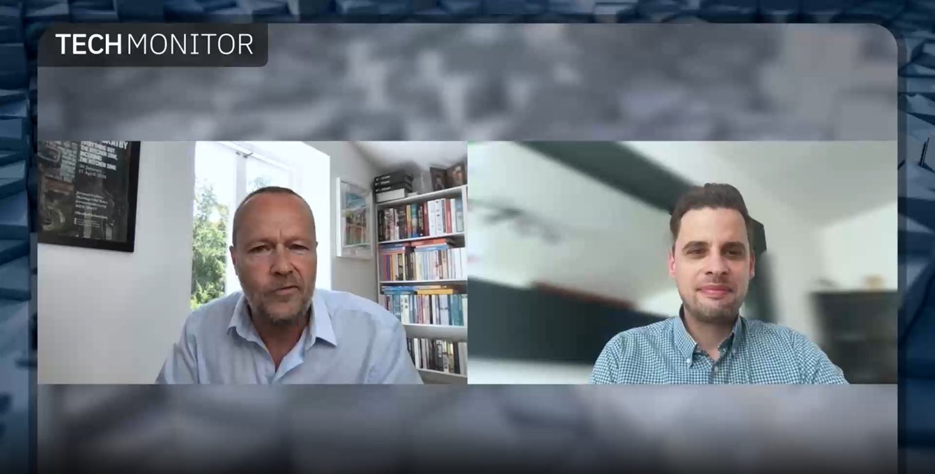 techmonitorai's tweet card. A Tech Monitor video interview in association with Ping Identity.