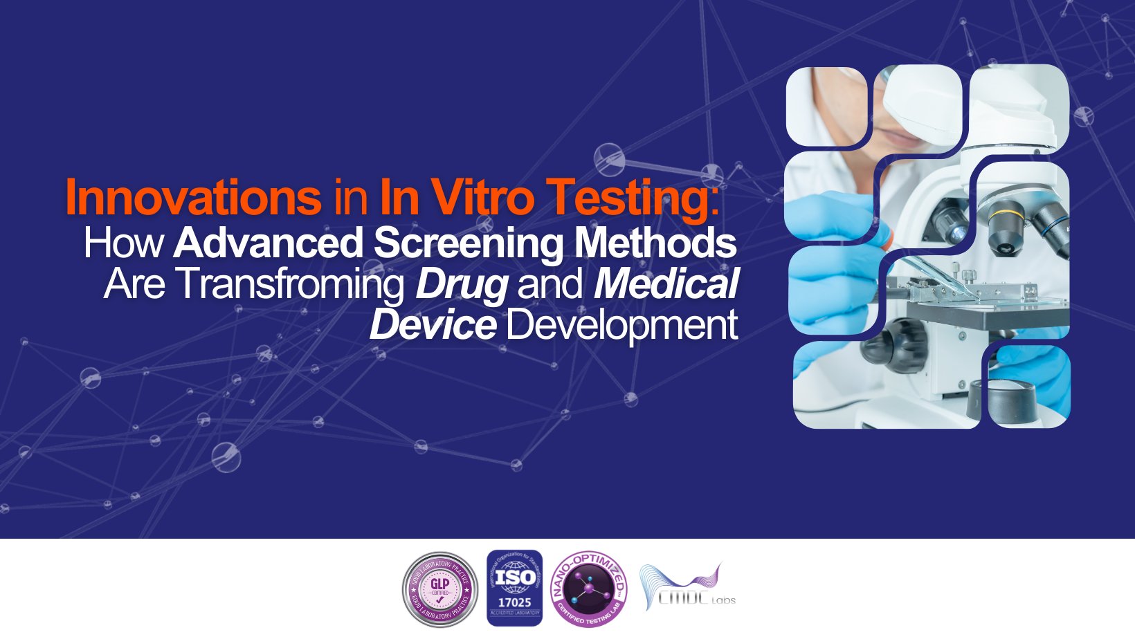 CMDCLabs's tweet card. In recent years, the landscape of drug development and medical device testing has been significantly shaped by the innovations in in vitro testing. In vitro testing refers to experiments conducted on...