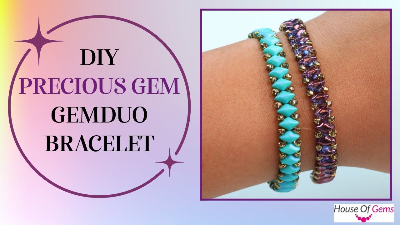 Houseofgems's tweet card. DIY Precious Gem Gemduo Bracelet