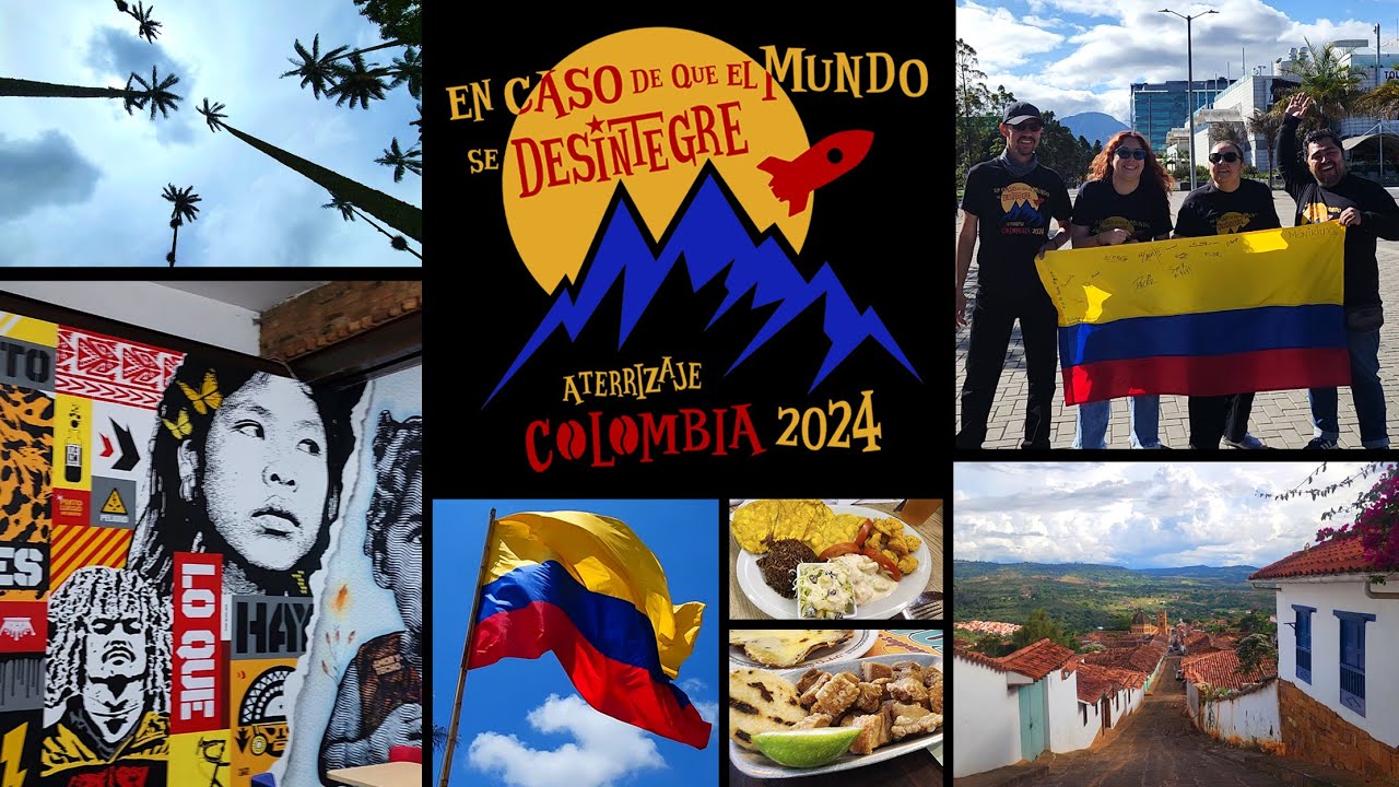 canaltranscom's tweet card. Aterrizaje Colombia 💛💙❤️