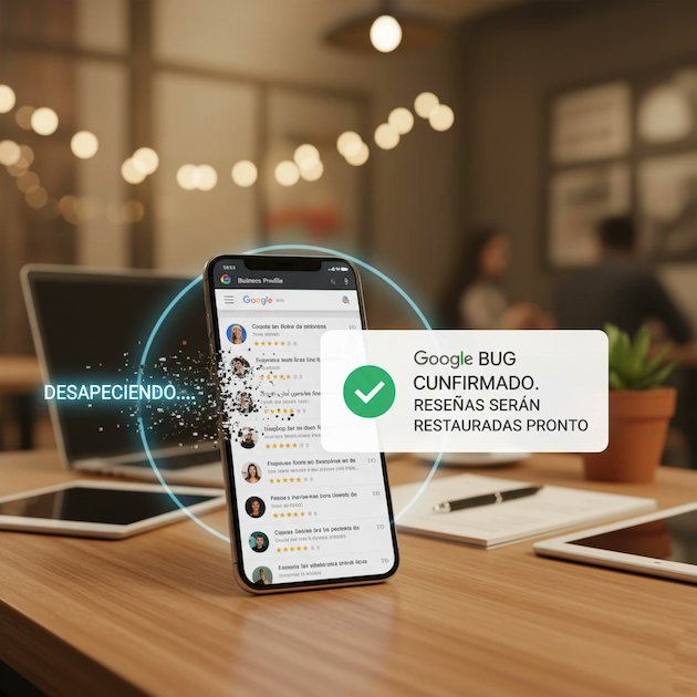 RecomiendApp's tweet card. ¿Tu perfil de empresa ha perdido reseñas? Google confirma un bug temporal y trabaja en la solución. Te contamos qué sucede y qué puedes hacer.