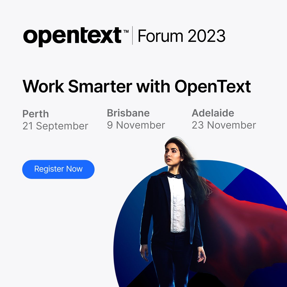 Holger_in_MT's tweet card. OpenText Forums 2023 presents the coming together of expanded technologies to explore new ways of harnessing information to help people connect and to work intelligently, securely and responsibly....