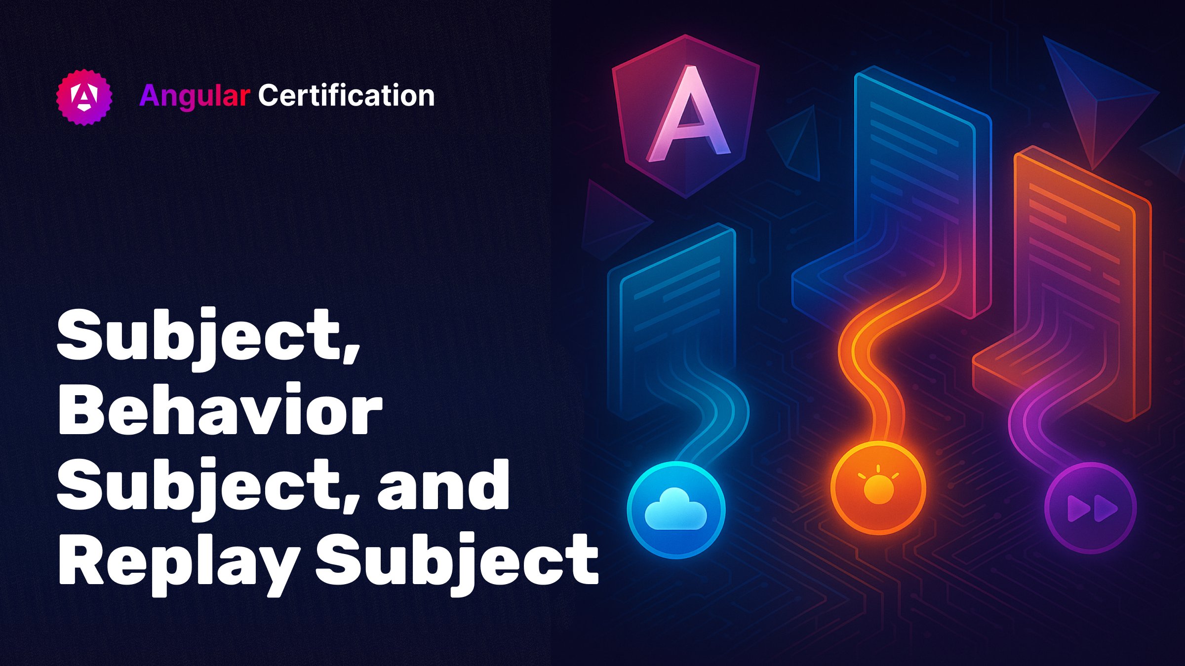 CertificatesDev's tweet card. Angular’s reactive world revolves around Subjects, but the star is often the BehaviorSubject — why? Because it always starts with a value, and when you subscribe, you immediately get the latest...