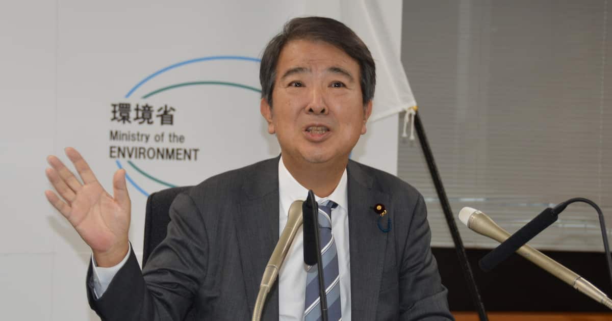 Sankei_news's tweet card. 石原宏高環境相は22日、就任会見を開き「人の命と環境を守り、持続可能な未来を作る。職員と力をあわせていく」などと抱負を述べた。気候変動対策や環境破壊につながる…