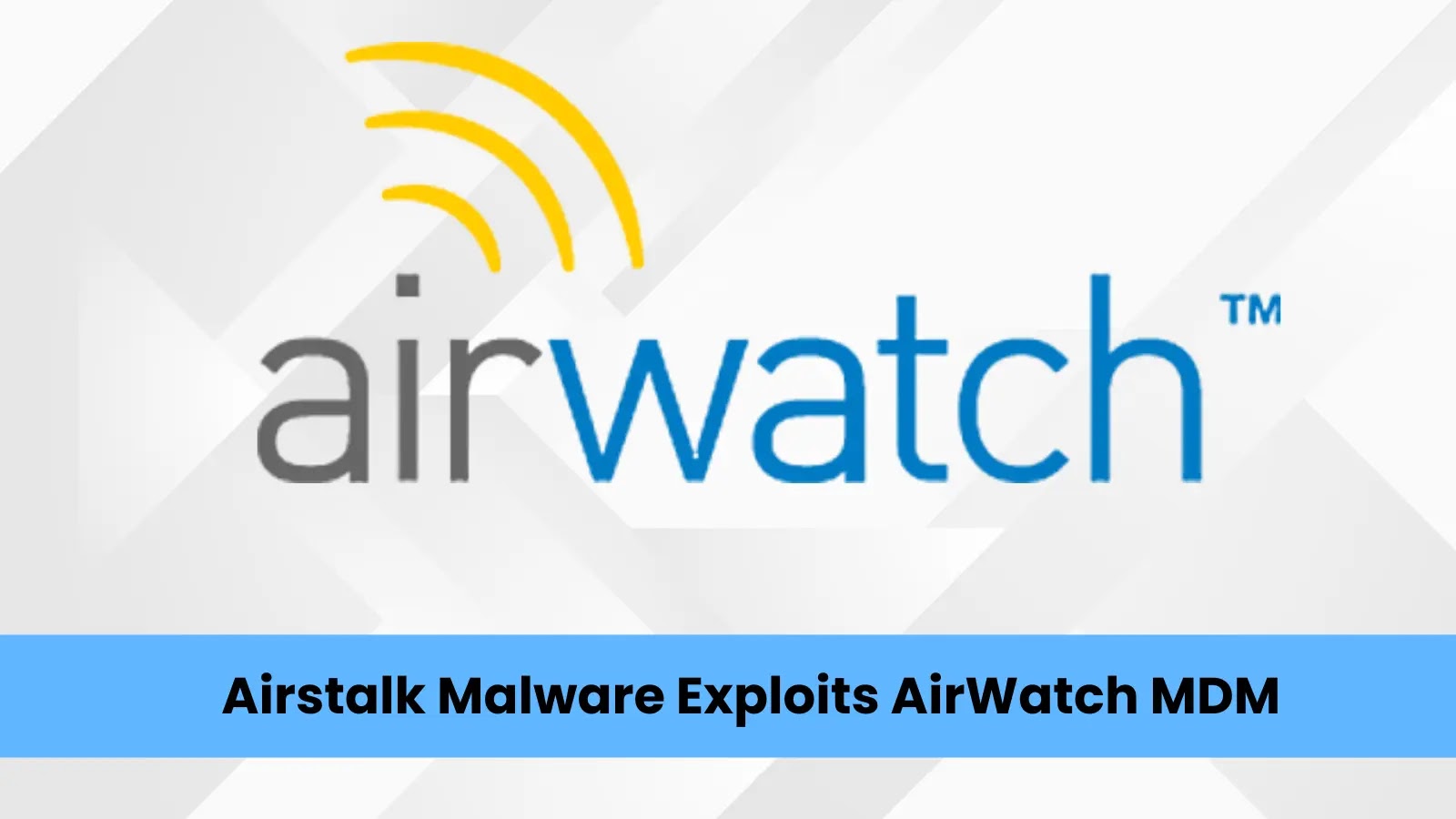 CIDC_Ops's tweet card. Security researchers have identified a sophisticated new malware family, Airstalk, that exploits VMware's AirWatch API.