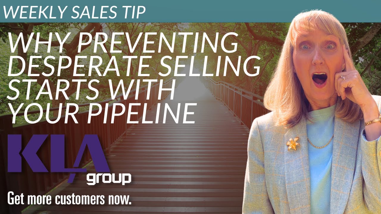 KendraLeeKLA's tweet card. Why Preventing Desperate Selling Starts with Your Pipeline