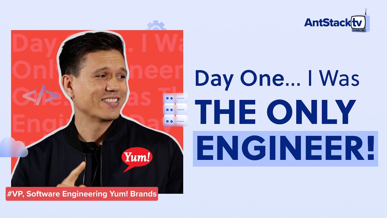 AntStack's tweet card. From One Engineer to Serverless at Scale | Robbie Kohler (Yum!...