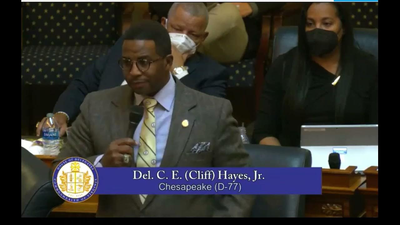 Chesapeake4All's tweet card. Delegate Hayes Speech 1/20/22