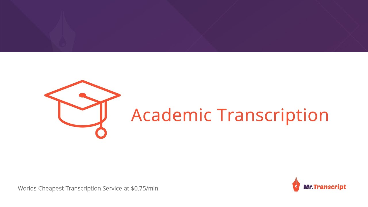 MrTranscript's tweet card. Academic Transcription Service - Mr.Transcript