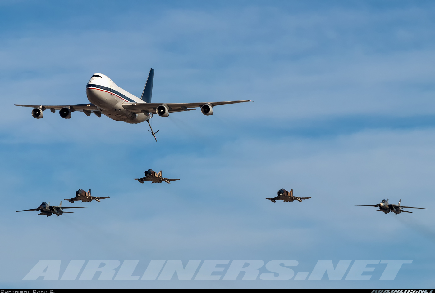 airliners_net's tweet card. What an amazing scene and what a great day capturing amazing planes during the Kish Airshow 2018. 747-100 Tanker, F4 Phantom and F14 Tomcat.. All in a single frame.. This can be considered as the...