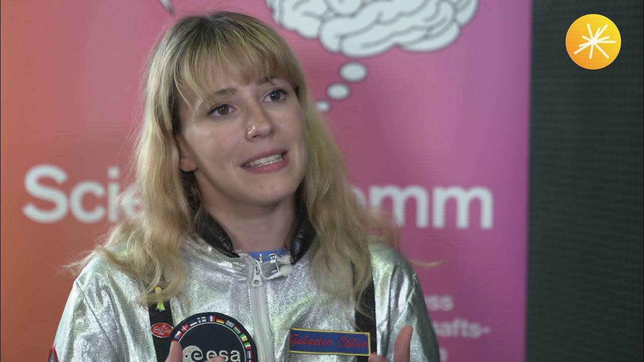 SNISGeneva's tweet card. Chloé Carrière in conversation - ScienceComm'21