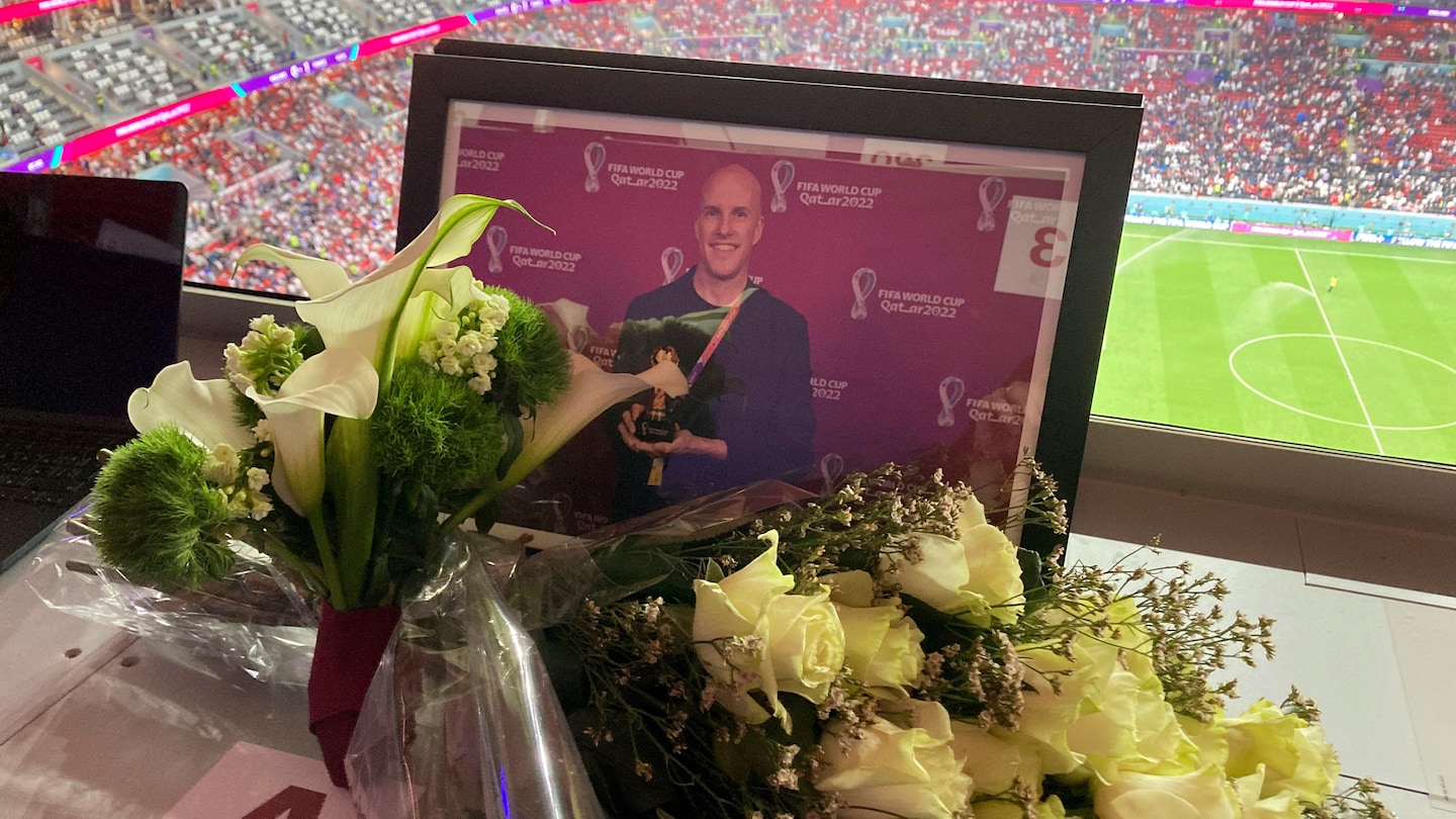 GeoBigData's tweet card. Grant Wahl, 49, collapsed in his seat during a match last week. His wife said Wednesday he died of a ruptured aortic aneurysm.