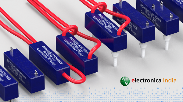 electronics_med's tweet card. Pickering Electronics will unveil its new Series 600 customizable high voltage reed relays, offering up to 25kV isolation, at booth H3.B47 during electronica India 2025 in Bengaluru.
