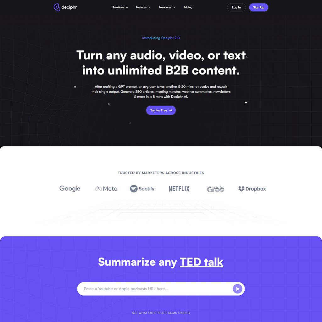 dcpwebdesigners's tweet card. Deciphr is an AI-powered platform that transforms the way podcasters manage, repurpose, and distribute content.