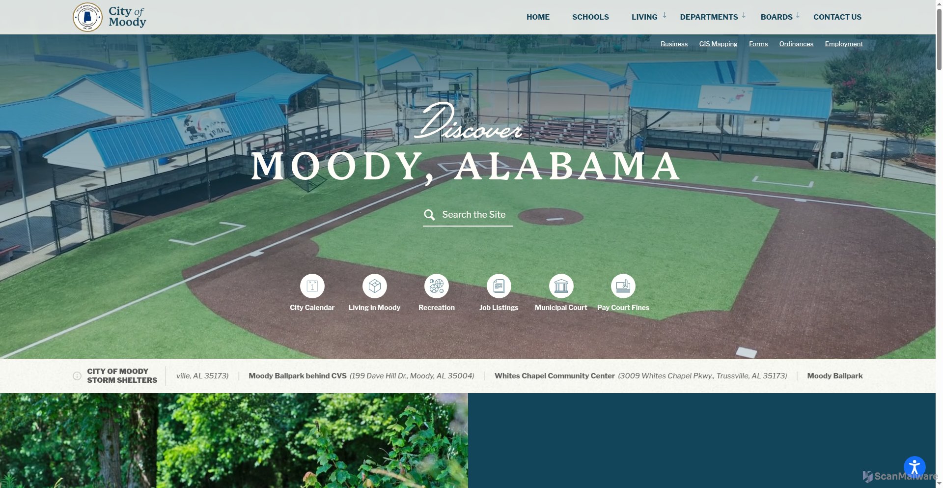 scanmalware's tweet card. ⚠️ High Risk - https://www.moodyalabama.gov/