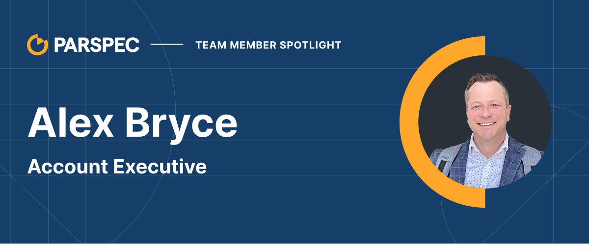 hello_parspec's tweet card. Spotlight on Alex Bryce, Parspec's Account Executive, as he discusses his journey, passion for technology, and vision for the future of project procurement in the construction industry.
