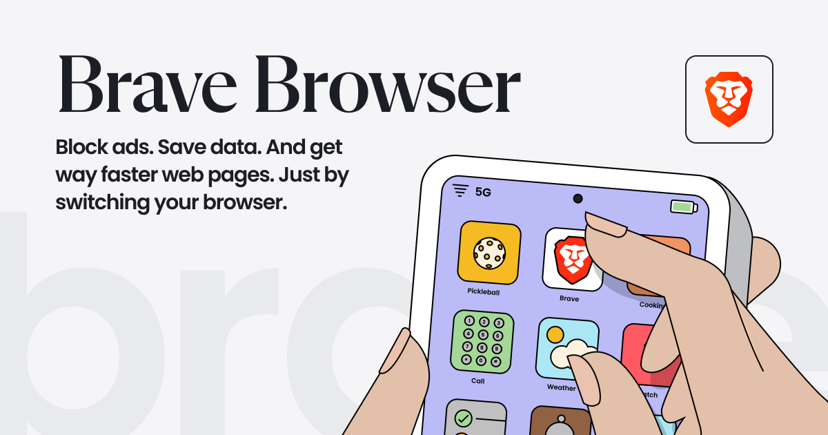 TechMonster9's tweet card. The Brave browser is a fast, private and secure web browser for PC, Mac and mobile. Download now to enjoy a faster ad-free browsing experience that saves data and battery life by blocking tracking...