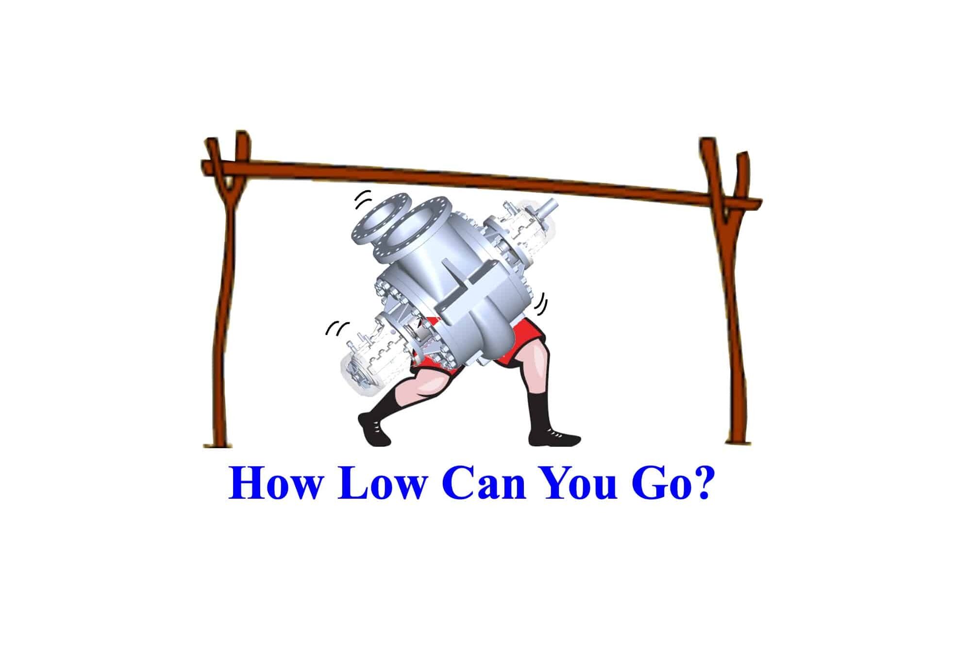 pumpmag's tweet card. Ron Astall of United Pumps is not talking about limbo but the pump curves for the lowest safe operating speed for a centrifugal pump.