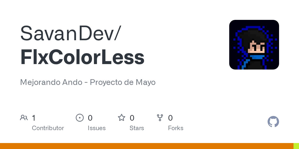oss_haxe's tweet card. Mejorando Ando - Proyecto de Mayo. Contribute to SavanDev/FlxColorLess development by creating an account on GitHub.