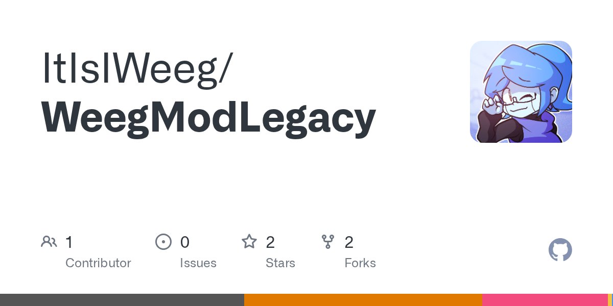 oss_haxe's tweet card. Contribute to ItIsIWeeg/WeegModLegacy development by creating an account on GitHub.