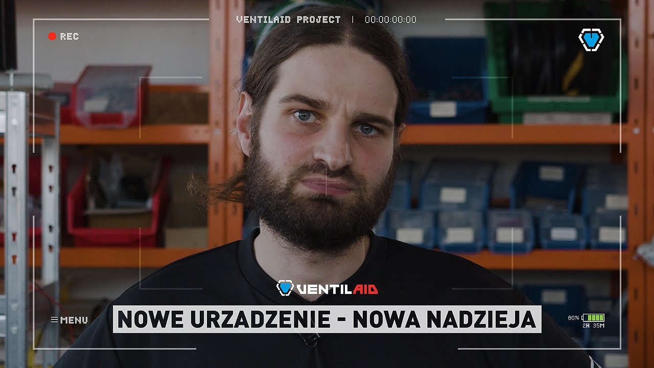 AidVentil's tweet card. VentilAid - Nowe urządzenie. Nowa nadzieja.