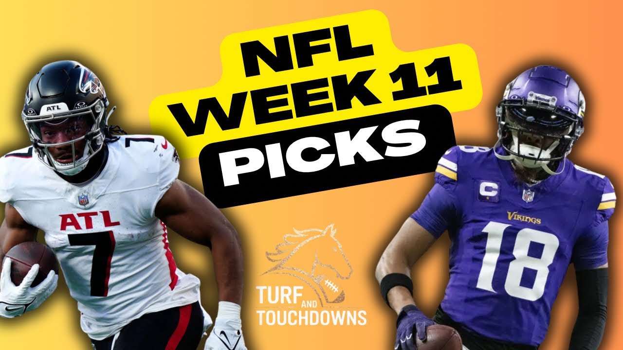 TurfTouchdowns's tweet card. WEEK 11 NFL PICKS 🏈 | Best Bets and Bold Predictions for Sunday