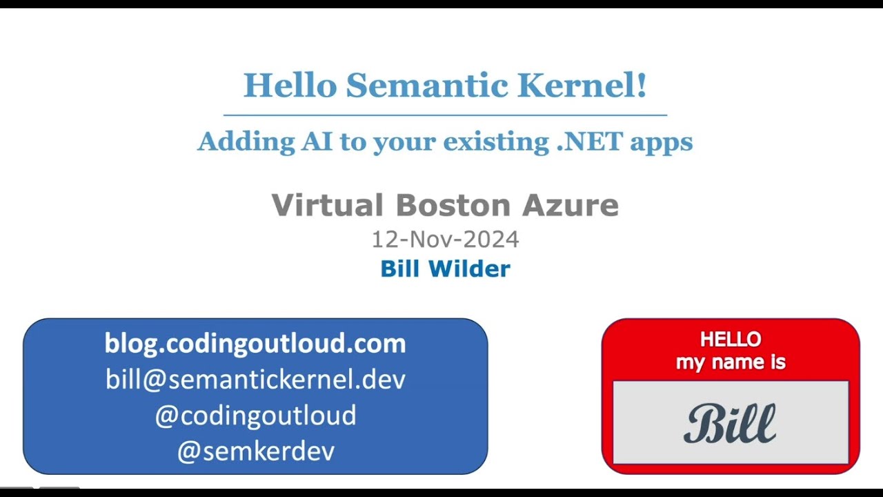 haleyjason's tweet card. Add Gen AI to your existing .NET apps with Semantic Kernel & Azure SQL