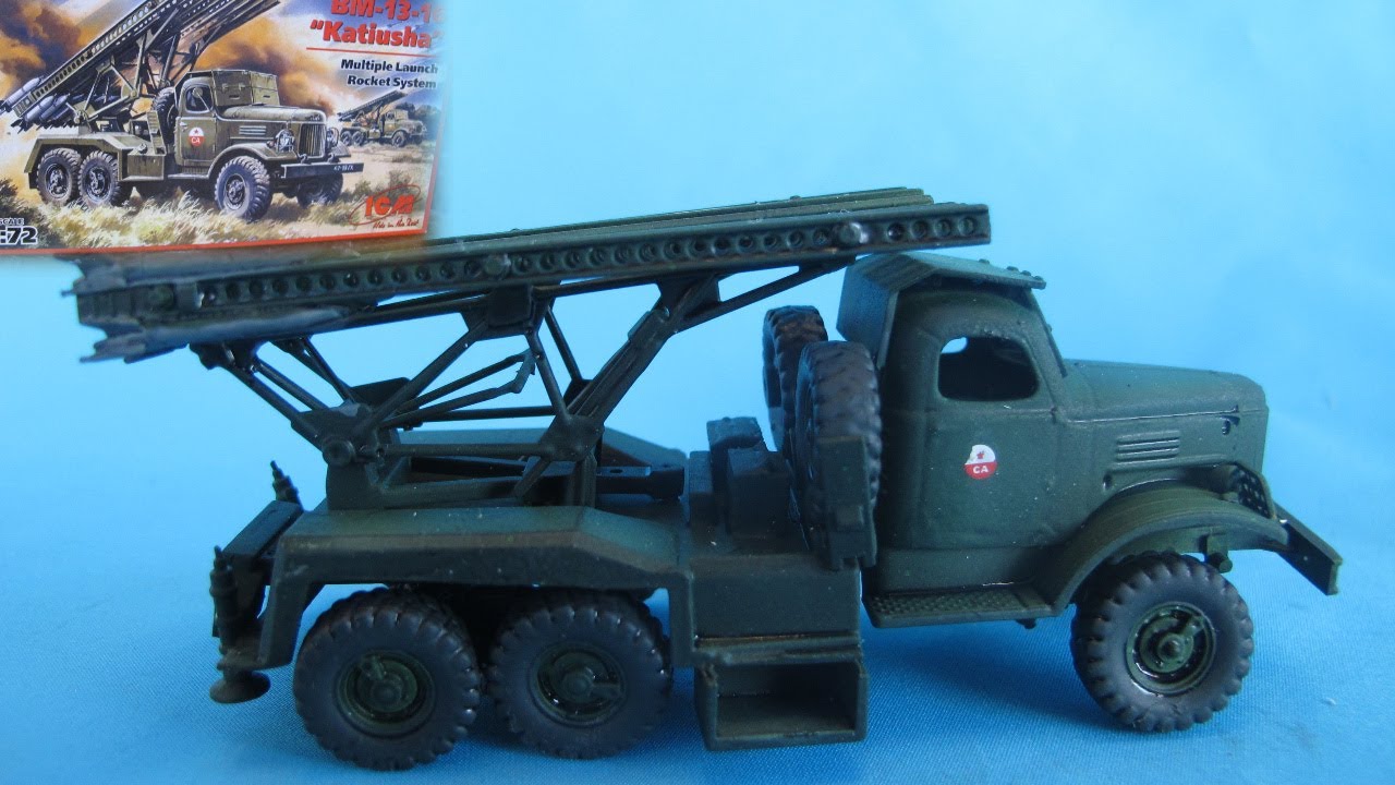 mokanaman's tweet card. ICM 1/72 BM-13-16 Katiusha (Катю́ша)